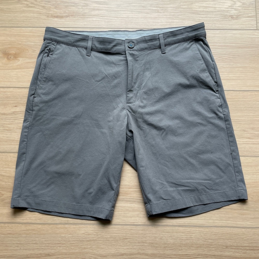 Tommy Bahama Boracay Gray Performance Stretch Golf Shorts Mens‎ 35